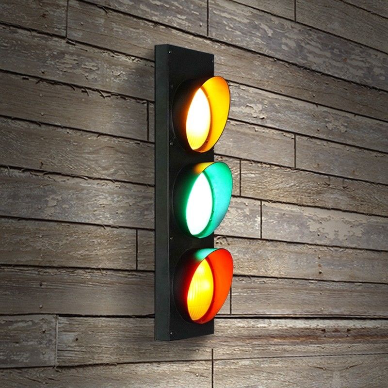 Industrial Vintage Wall Light Led Traffic Signal Wall Lamp  (WH-VR-76)