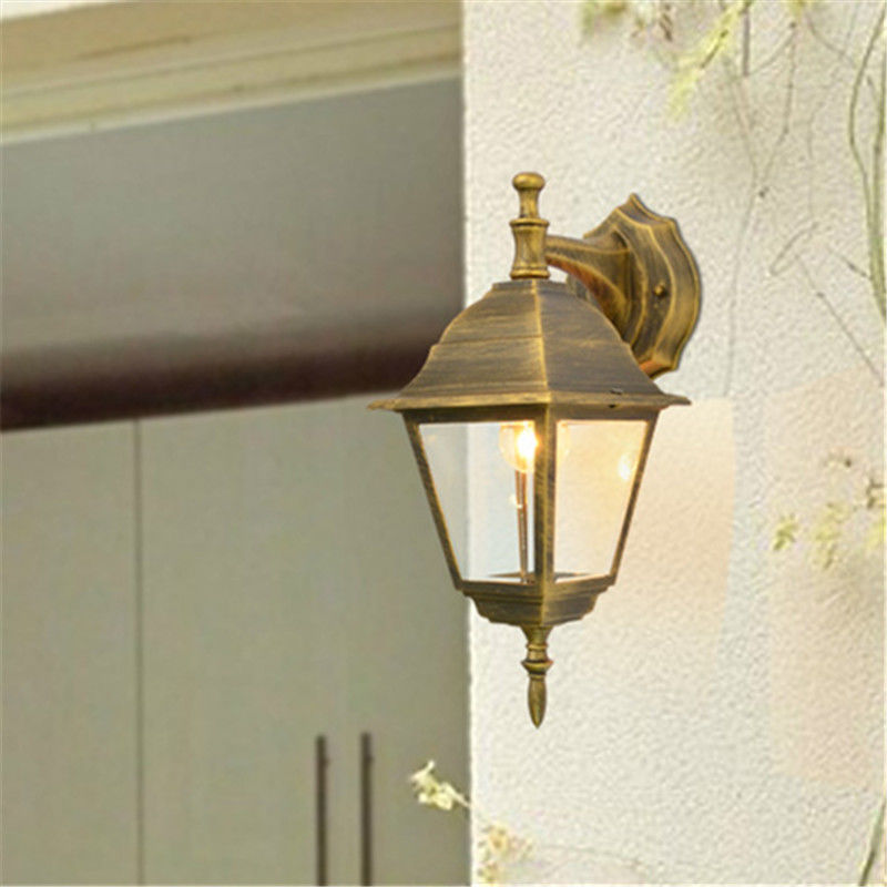 Waterproof American LED Wall Porch Lights Creative Outdoor Garden Street Villa Lamp retro light (WH-VR-80)