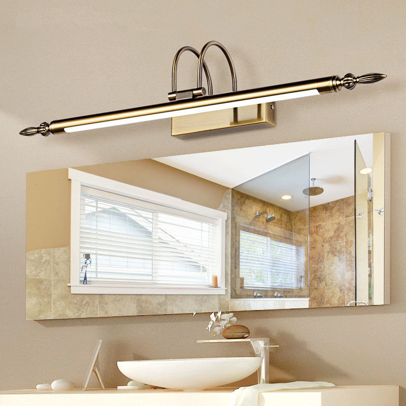 Bathroom Mirror Lamp Waterproof Retro Bronze/Nickel Cabinet Vanity Light(WH-MR-34)