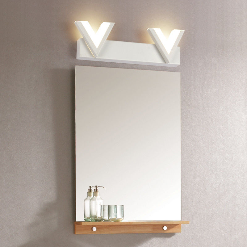 Modern acrylic warm white /Nature White light wall light bathroom metal LED makeup mirror wall lamp(WH-MR-61）