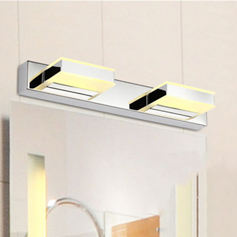 6W/9W High-grade stainless steel and acrylic 2/3 heads led mirror wall light(WH-RC-15)