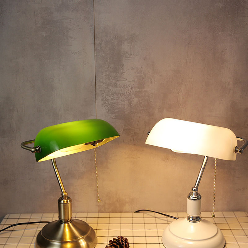 American Retro Bank table lamp High quality luxury villa Green table lamp(WH-MTB-57)