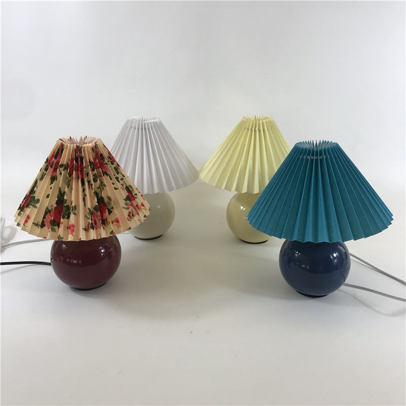 Modern Pleated Fold LED Table Lamps Bedroom Desk Lamp(WH-MTB-88)