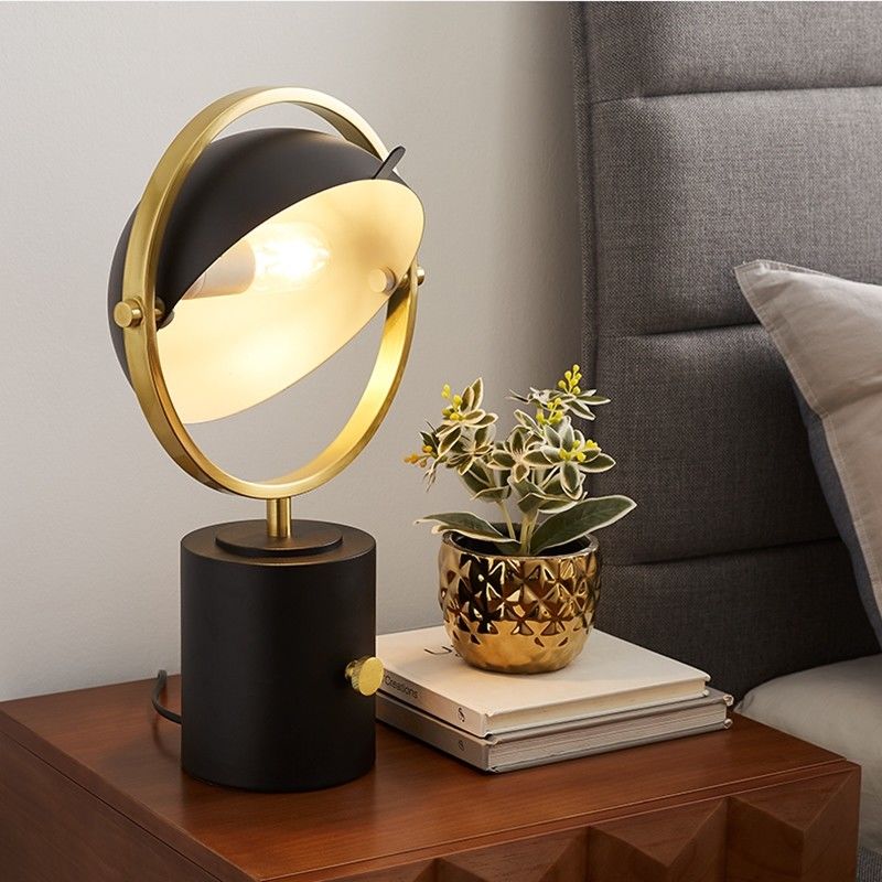 Nordic Modern Table Lamp Black Iron Table Lamps For Living Room black table lamp(WH-MTB-131)