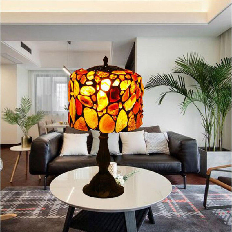 25CM Tiffany Table Lamp Study Bedside Handmade Glass Table Lamp(WH-TTB-37)