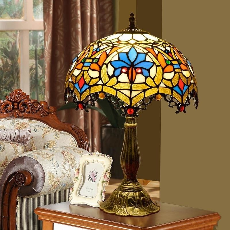 Table Lamp Grass Lampshade Bedroom Bedside night table lamp(WH-TTB-66)
