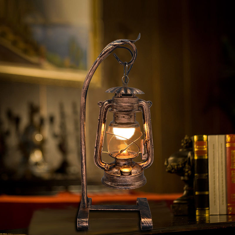 American Vintage Candle Table Light with Plug,Old Design Kerosene Lamp(WH-VTB-01)