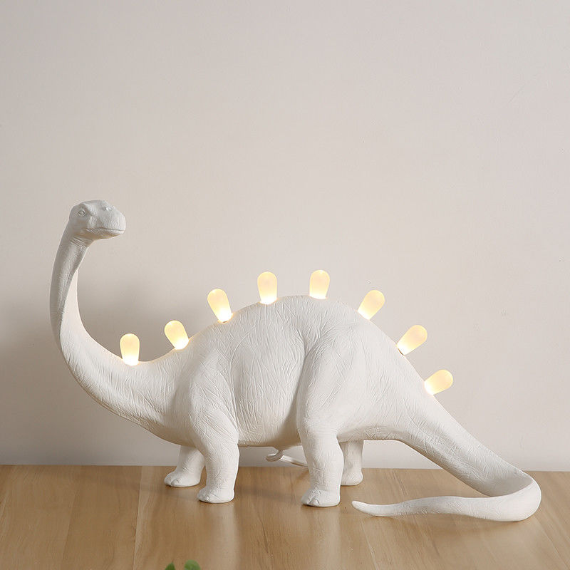 SELETTI JURASSIC Table Lamps for Bedroom Resin Bronto T-Rex Dinosaur Desk Lamp Jurassic T-Rex Table Lamp(WH-MTB-243)