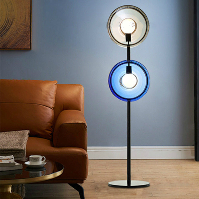 Postmodern LED floor lamp Nordic glass Standing light living room lights(WH-MFL-38)