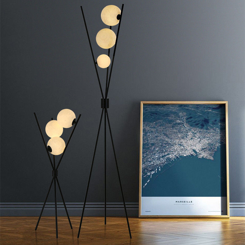 Nordic Post-modern Floor Lamp 3D Printing Moon Led Lamps for Living Room nordic led floor lamp(WH-MFL-119)