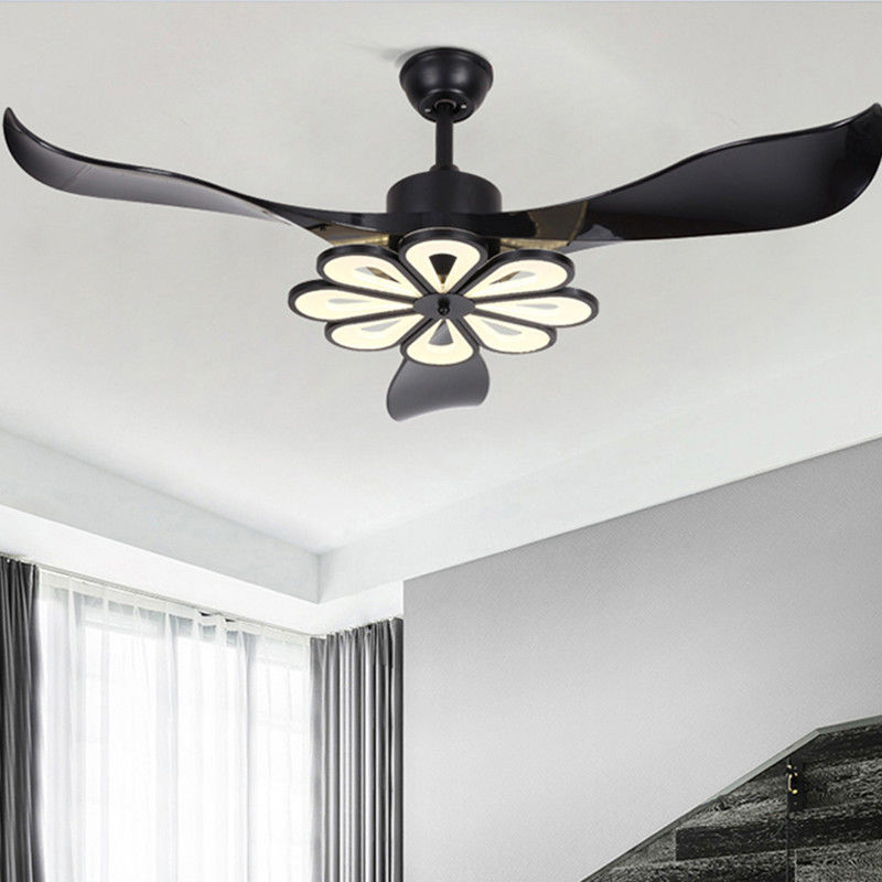 Creative ceiling fan with lamp Modern Mount ceil fan with remote controller(WH-CLL-34)