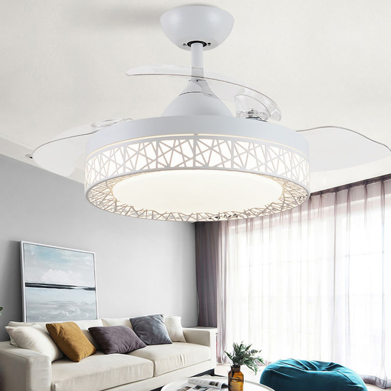 42 inch Fan Light Remote Control Multifunctional Chandelier Home Living Room ceiling light fan(WH-VLL-01)