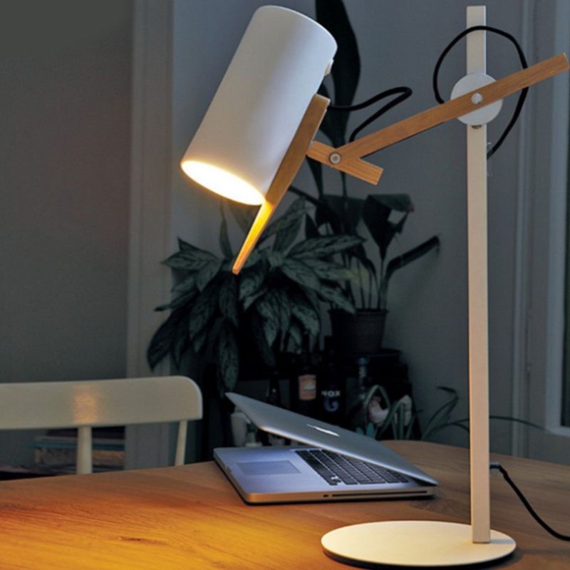 Modern Wooden Table Lamp Adjustable Wood Desk Accent Lamp Scantling Floor Lamp(WH-MFL-156)