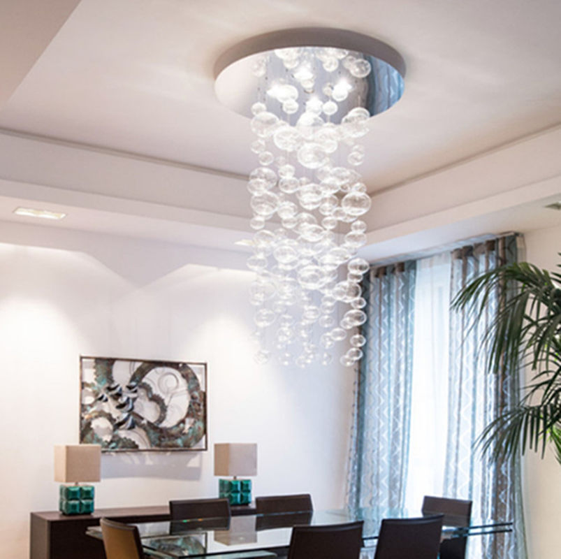 LED Chandelier Round Modern blown glass Bubble Chandelier Ether S Chandelier(WH-MI-116)