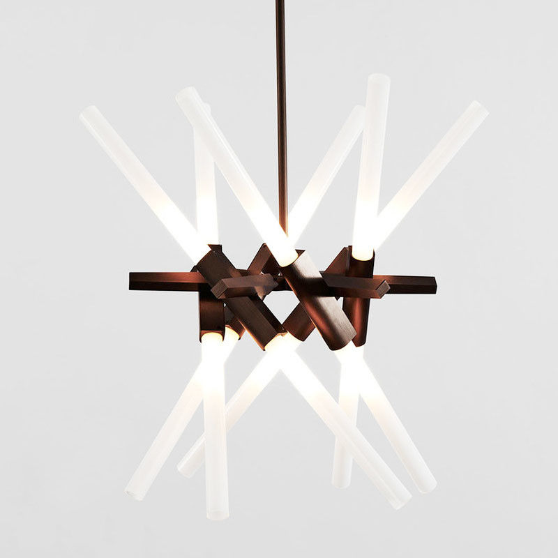 Black Gold  Dining room Kitchen Living room farmhouse lighting Astral Agnes LED Chandelier(WH-MI-161)