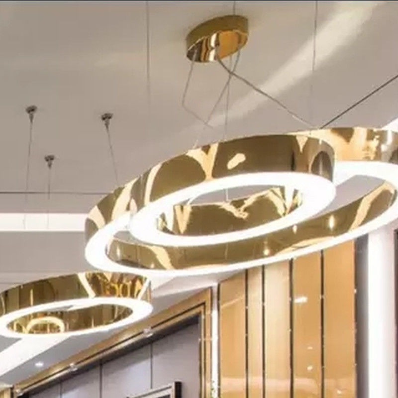 Customized LED chandelier light OEM ODM ring drop lamp circle Chandelier Mahlu Chandelier(WH-MI-170)