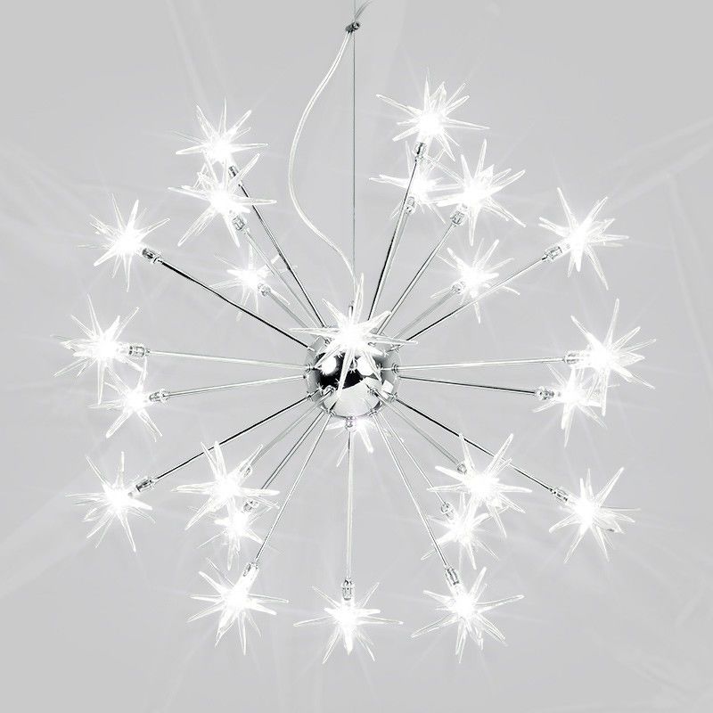LED Start Chandelier Romantic snowflake Pendant Lamp Nordic Star Chandelier(WH-MI-215)