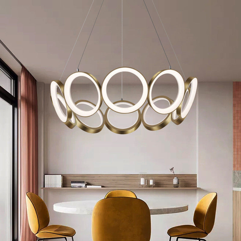 Oros LED Chandelier luxury design chandelier rings living room decoration led ceiling chandelier(WH-MI-219)