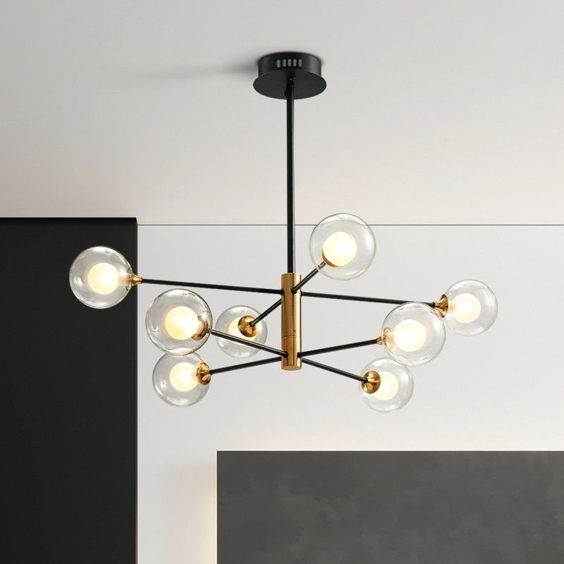 Nordic glass bubble chandelier light led postmodern lamp minimalist sputnik chandelier(WH-MI-234)