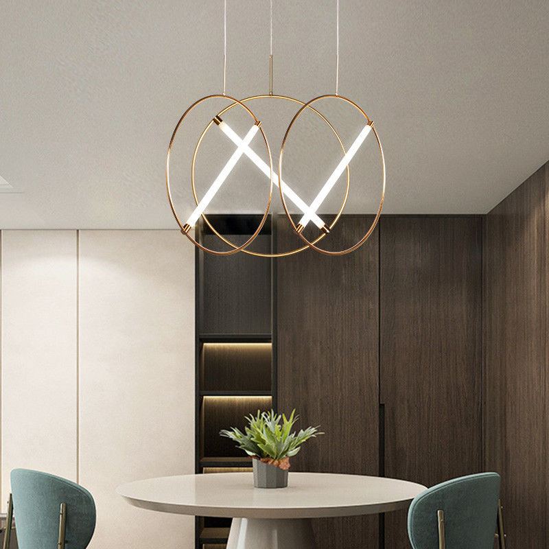 Post-modern ring pendant light luxury creative living room designer pendant light Suspension Lamp(WH-AP-130)