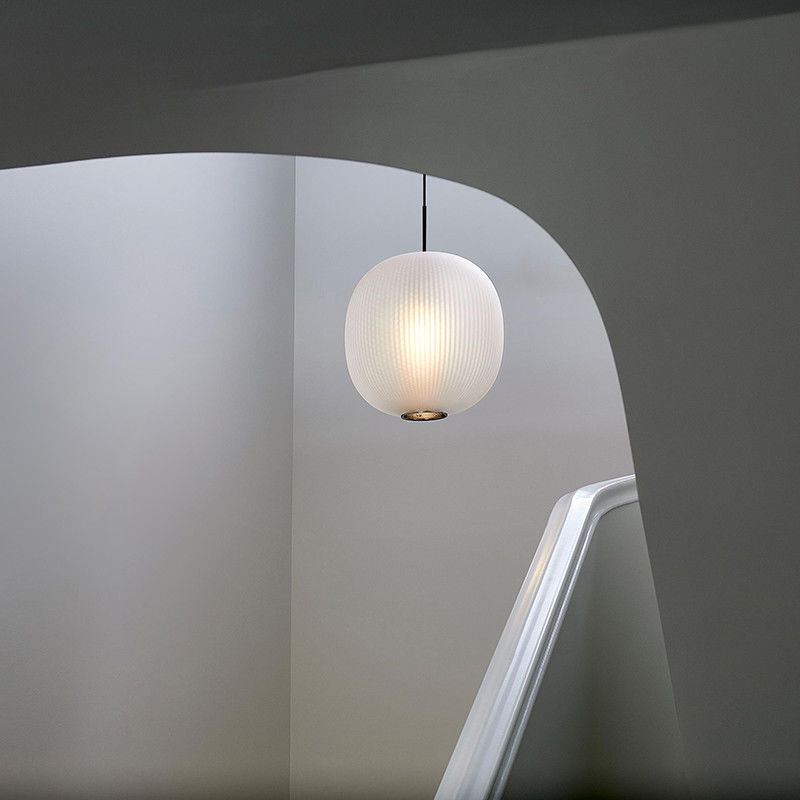Retro Simple Glass pendant light black white lamp LED Home restaurant for living room Pendant Lamp(WH-AP-136)