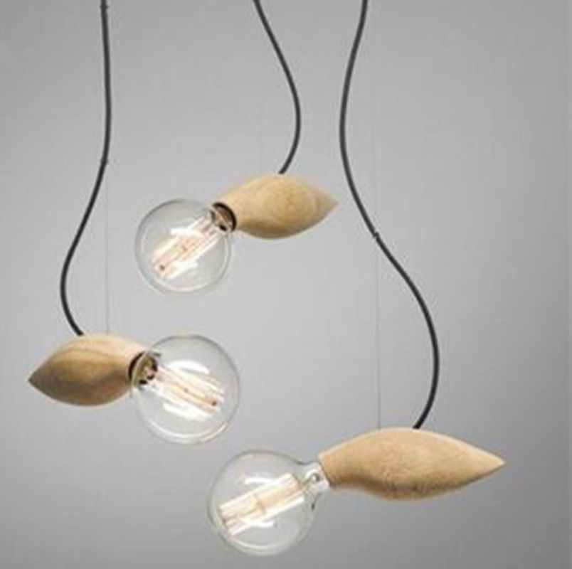 Industrial pendant lamp Creative Single pendant lamp wood design Antique Edison Simple Loft Pendant Lamp(WH-AP-141)