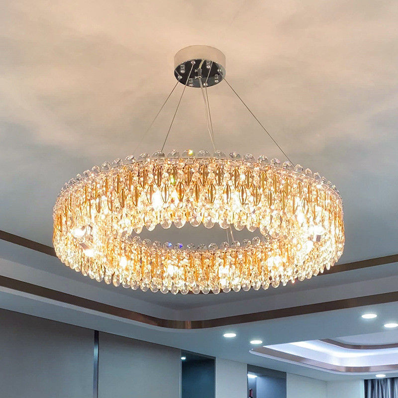 Luxury Living Room Sitting room Metal Round gold ceiling light(WH-MI-306)