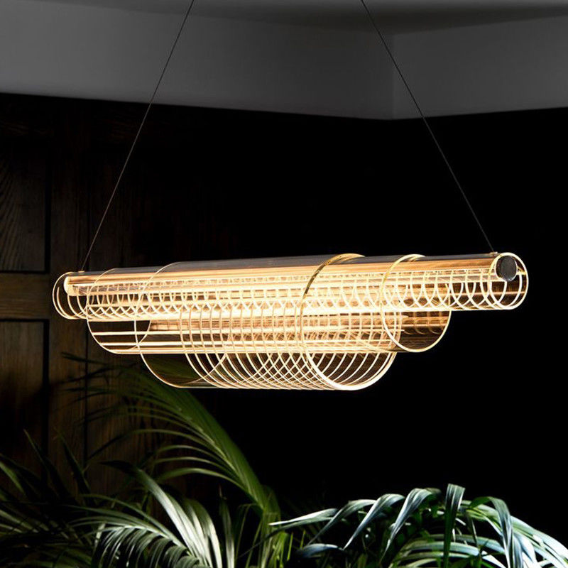 LED italian design lamp Dining Room Island Modern Luxury Long acrylic Living Room Bar Office Pendant Lamp(WH-AP-170)