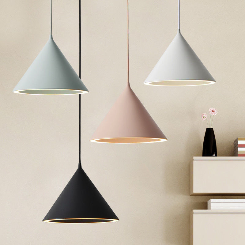 Modern small Pendant Lamp Led Cone Light Fixture With Aluminum Lampshade For Cafe Bar Restaurant Pendant Lamp(WH-AP-193)