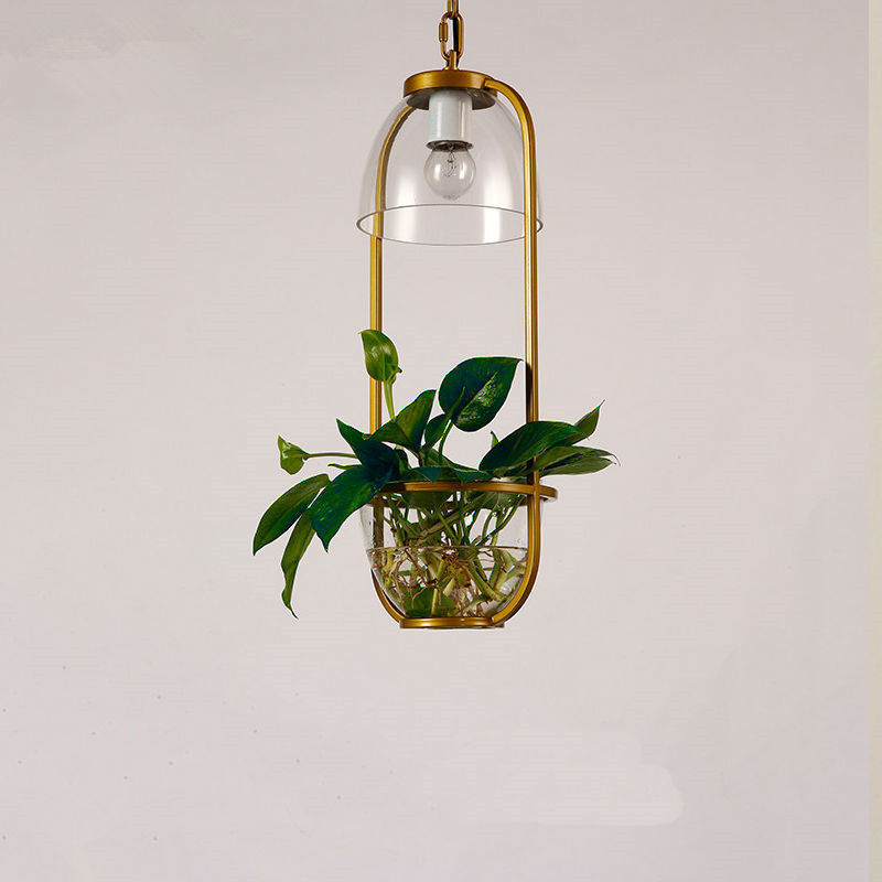 Pastoral Pendant Light American Style Restaurant Creative Cafe hotel decor Glass Pendant Light Hanging lamp(WH-AP-194)