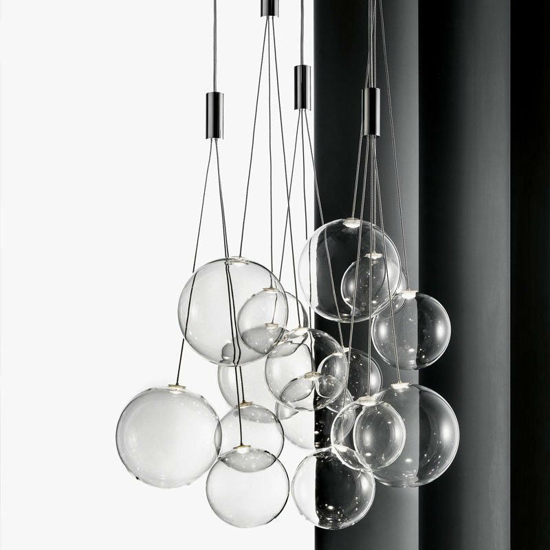 Modern Glass Pendant Lights Nordic lamp gold ​Fashion Bedroom Dining  Lighting for Designers Pendant Light(WH-AP- 200)