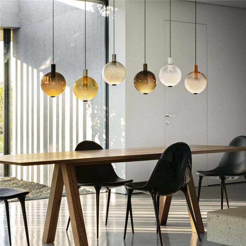 Modern Glass Ball Pendant Lights Creative Designer Luxury lamp Restaurant Beam Stick Nuance Pendant lamp(WH-AP-236)