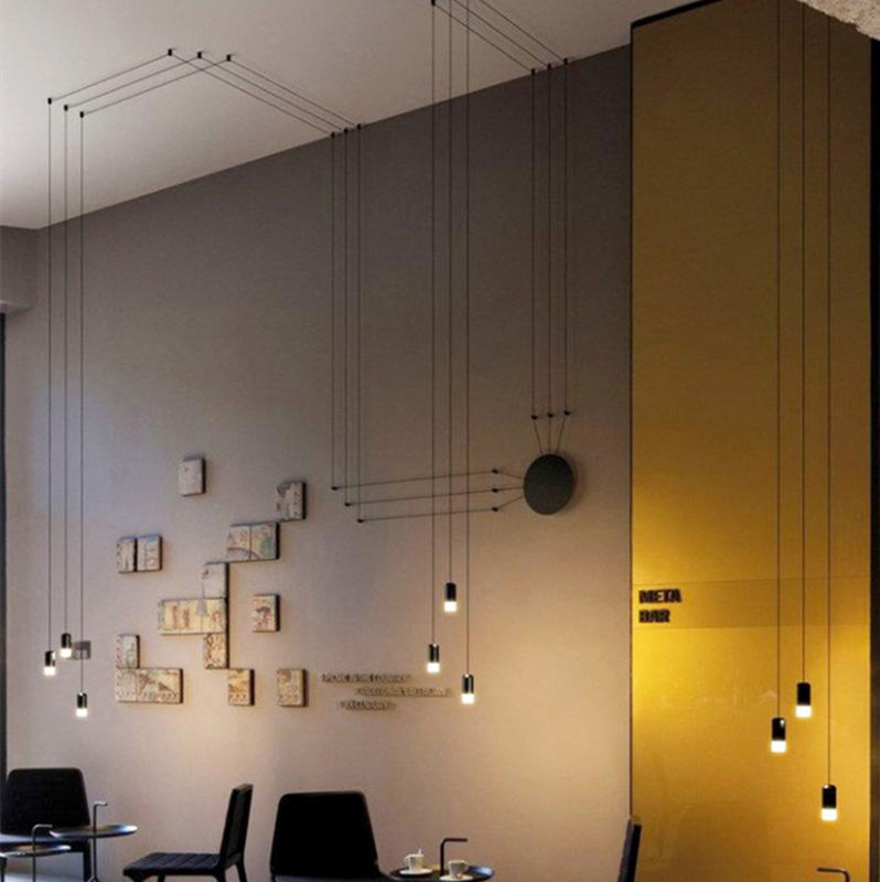 Modern simple pendant light creative branch multi head spider lamp LED lamp line hanging light Pendant Lamps(WH-AP-240)