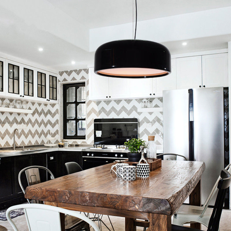 Vintage pendant light Hotel Bar Restaurant Light Pan  White Black pendant light Suspension Pendant(WH-AP-233)