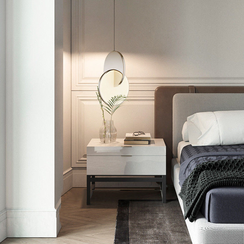 Modern Circle Pendant Lights Geometric Small Hanging Lamp Bedroom Decorative Indoor Eclipse Pendant Light(WH-AP-266)