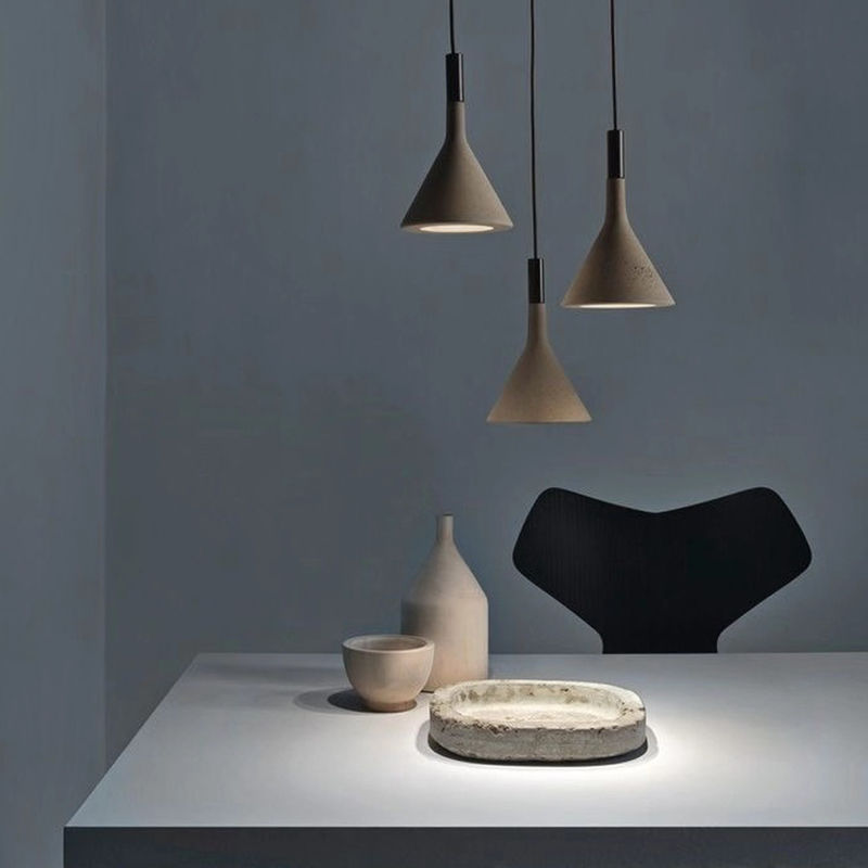 Nordic Industrial Pendant Lamp Restaurant Bar Living Room Design Aplomb Concrete Pendant Lamp(WH-AP-269)