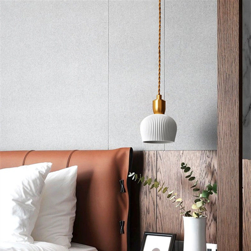 Vintage Pendant Lights Ceramic Bedroom Living Room Langley Porcelain Bottle Pendant Lamp(WH-AP-293)