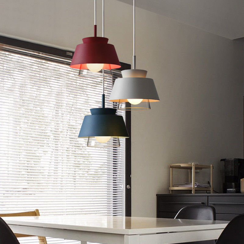 Nordic Iron Pendant Lamp Decor E27 Roth Scandinavian Contemporary Conical Shaped Pendant Lamp(WH-AP-316)