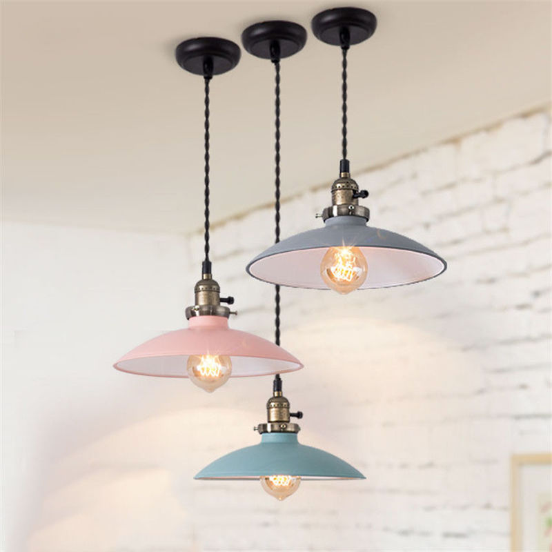 Nordic metal Pendant Lamps Creative Store bar Thorvald Industrial Vintage Twisted Cord Pendant Light(WH-AP-351)