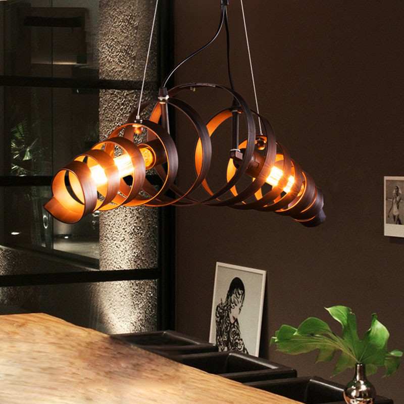 Industrial American Loft Pendant Lamp Retro Iron Art Cafe Restaurant Dining Room Pendant Lamp(WH-VP-121)