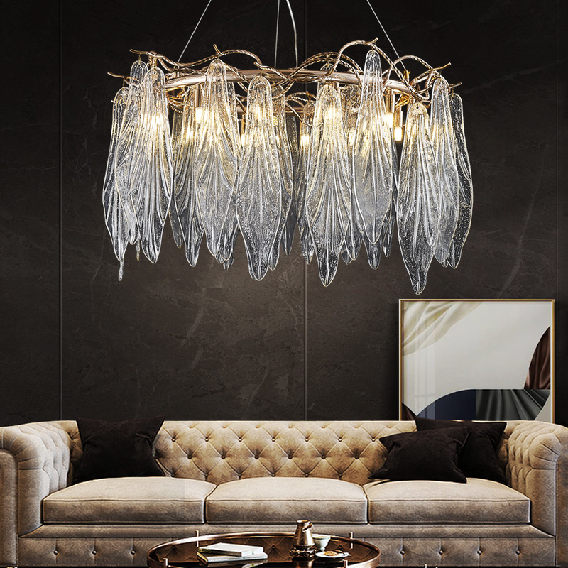 Modern Led Chandelier For Living Dining Room Creative Glass farmhouse light(WH-CY-211)