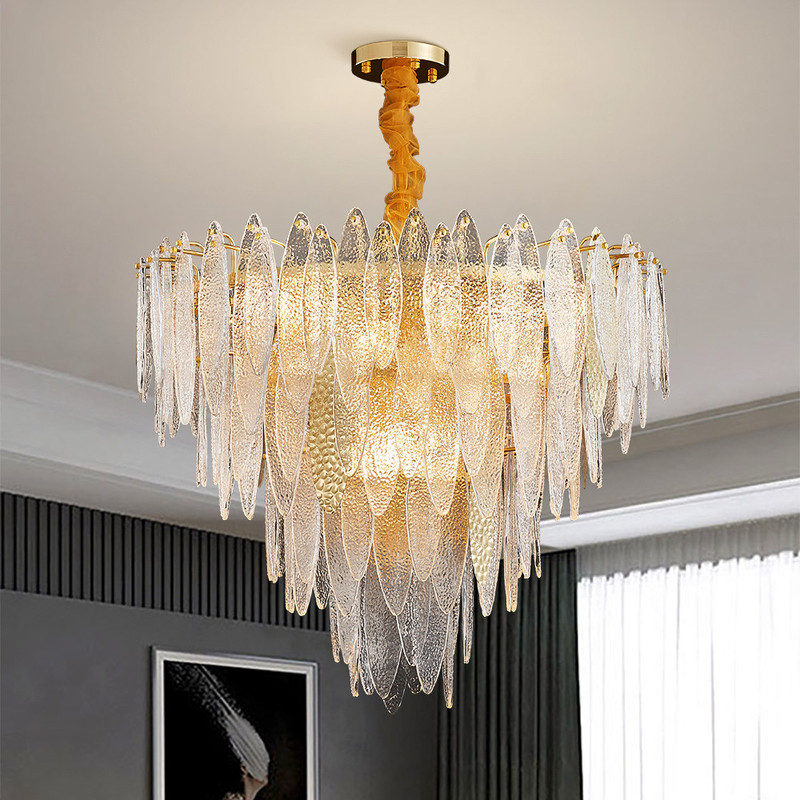 Round Multilayer Crystal Chandelier for Living Room Dining Room kitchen pendant light(WH-CY-237)