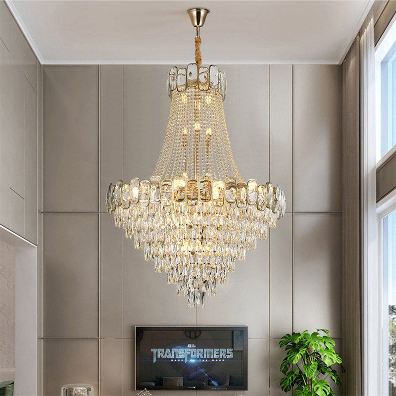 Luxury Crystal Chandelier For Living Room Large Design Lobby Hotel Chandelier(WH-NC-52)