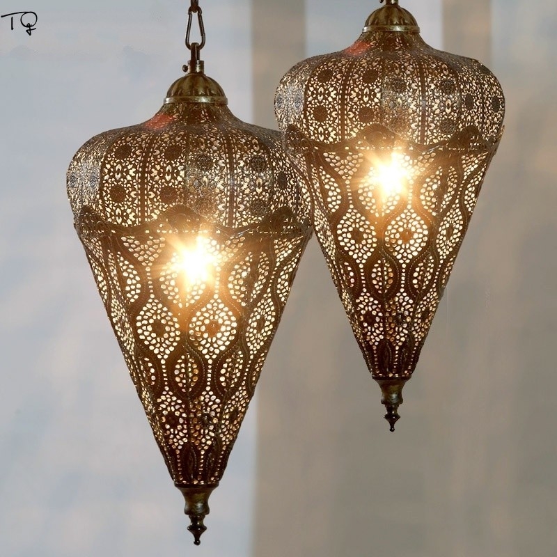 Moroccan Lamp Industrial Vintage Retro Pendant Lights Art Decortive Luminaire(WH-DC-42)