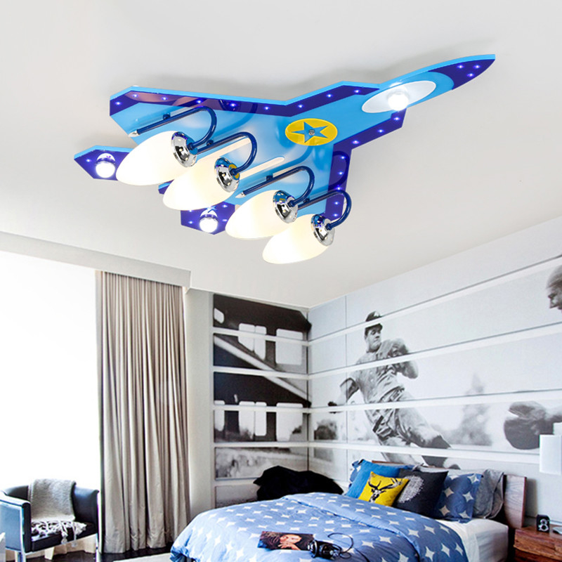 Airplane kids bedroom decor led lights for room indoor chandelier lighting(WH-MA-143)