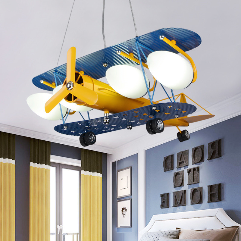 Kids Room Lamp For Children Chandelier E27 Airplane Hanging Lamp ceiling lights for bedroom（WH-MA-147)