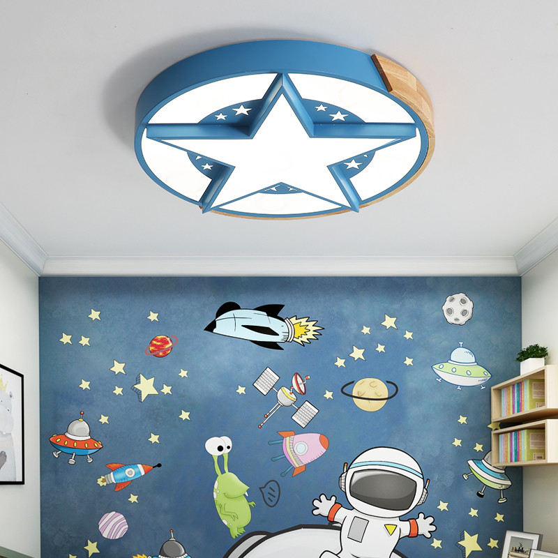 Modern flush mount ceiling light Boy room Kids room Stars Chandelier(WH-MA-173)
