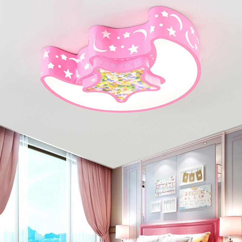 Led Chandelier For Kids Baby Boy Room Lighting Eye Protection moon ceiling light（WH-MA-177)