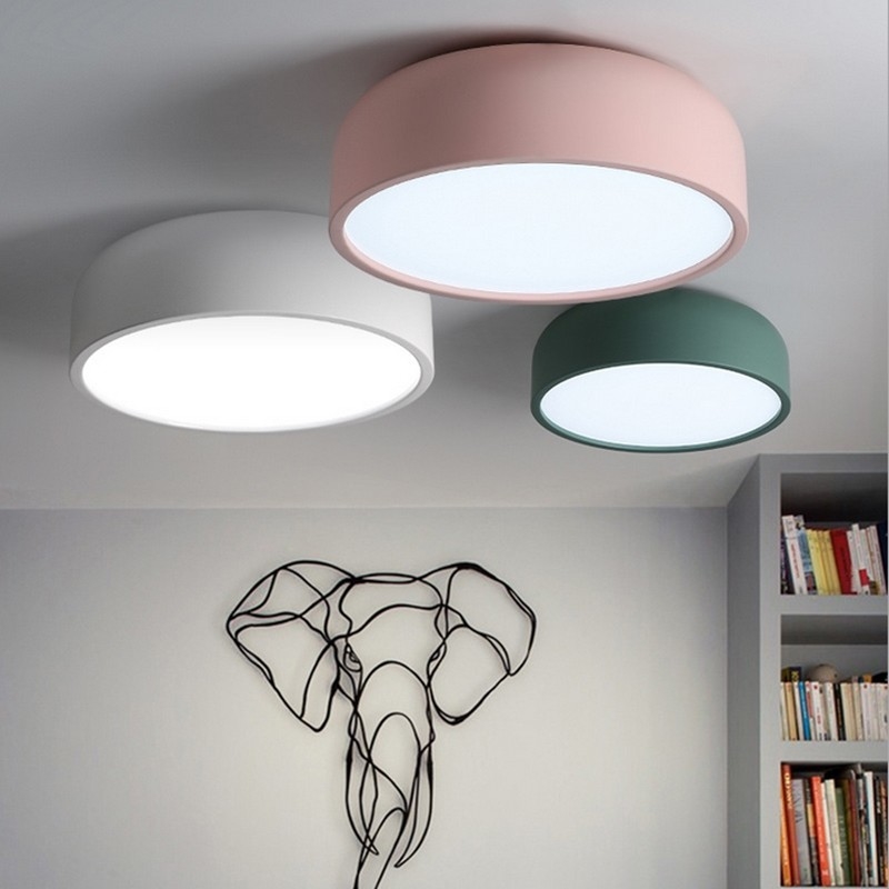 LED e27 round modern ceiling lamp fixture Home office living room led ceiling light flush mount(WH-MA-187)