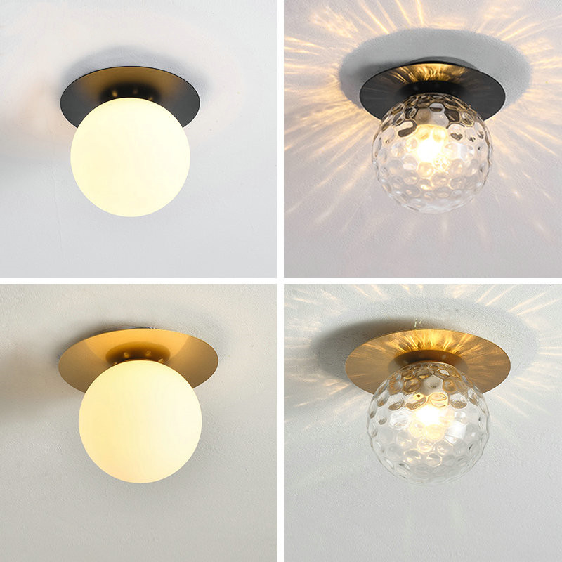 Glass Ball Ceiling light modern Staircase Balcony Corridor porch Bedside Hallway Ceiling lamp(WH-MA-165)